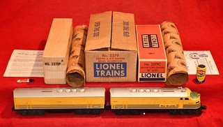 ORIGINAL LIONEL 2379 RIO GRANDE AB UNIT IN MASTER CARTON WOW!!! POSTWAR NR