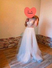 Elegantes Brautkleid/Abendkleid weiß NEU