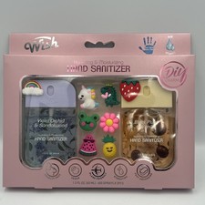 Wish Moisturizing Hand Sanitizer Spray with interchangeable charms New 