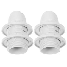 2pcs E14 Full Thread Lamp Bulb Socket Holder For Table Floor Light