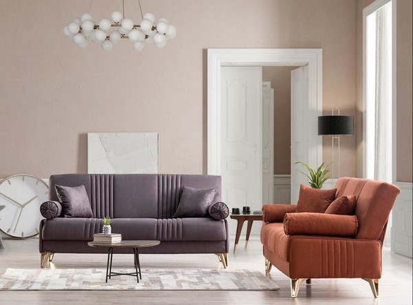 Stilvolles 3+3 Sitzer Sofa-Set Modernes Design FüR Elegantes Komfortables Wohnen-image