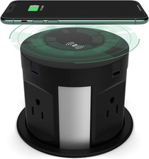 Automatic Pop Up Outlet for Countertop, Recessed Power Strip with 4 AC Outlet...