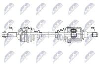 NTY Antriebswelle NPW-TY-190 FüR Toyota Corolla Verso VVT ZZE121_ ZZE121R