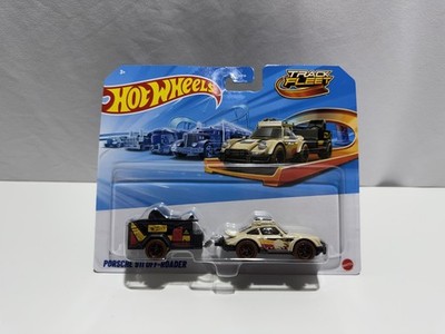 1:64 Hot Wheels Track Fleet Porsche 911 Off-Roader mit Wohnwagen Neu OVP...