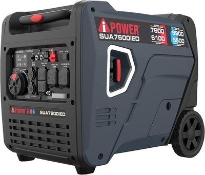 A-iPower 7,600W Portable Dual Fuel Inverter Generator, Electric St