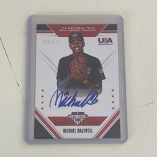 2020 Panini USA Baseball Stars & Stripes /179 Michael Braswell #17U-ML Auto