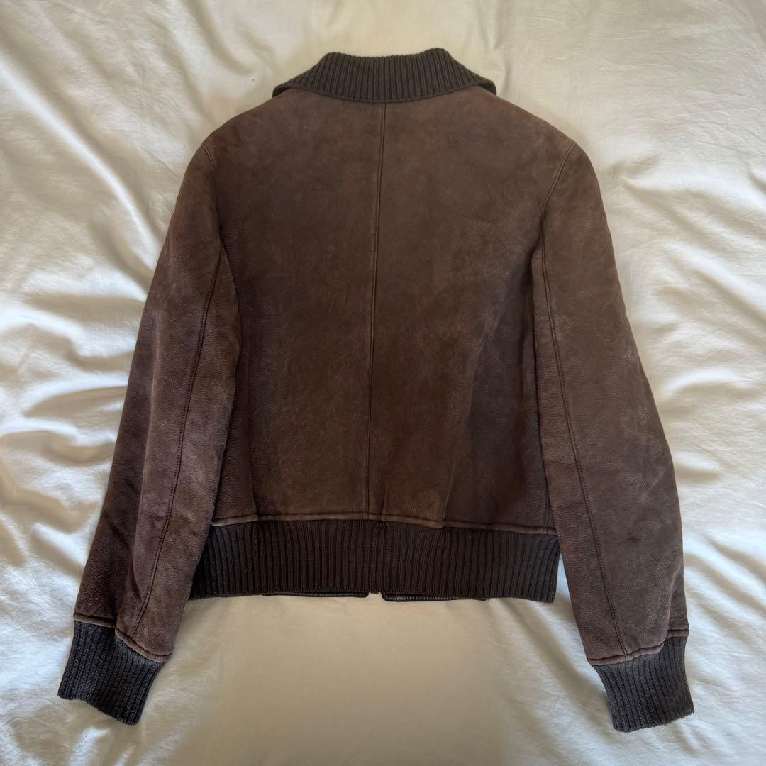 Authentic Vintage 2000 Prada Brown Leather Jacket Size 46 image 7