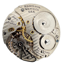 Vintage 16s 1949 Hamilton 21j Mechanical Railroad Pocket Watch Movement 992B