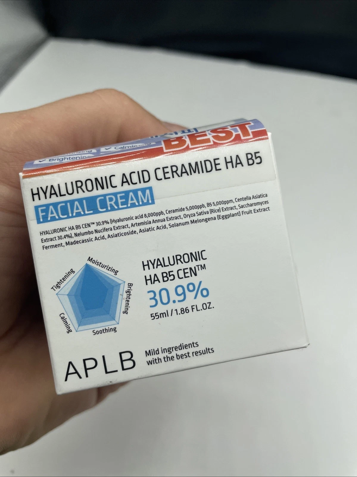 Hyaluronic Acid Ceramide HA B5 Facial Cream | HYALURONIC HA B5 CEN™ 30.9% 1.8...