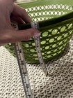 Vintage Green Plastic Laundry Basket Fesco Brand 2158 USA 60s 70s — photo 7