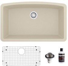Karran USA QU-712-PK1 Quartz QU 32" Undermount Single Basin - Beige