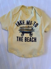 Dog New T Shirt. “Take me to the beach”fits 11 to 15 lbs  Too Cute For Your Dog