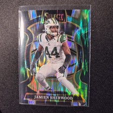 2025 Panini Select Jamien Sherwood #77 Green & Black Prizm NY Jets NFL 