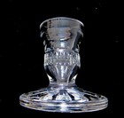 2 VINTAGE WATERFORD BLARNEY CUT CRYSTAL CANDLESTICKS 3.5" Signed CANDLE HOLDERES — photo 4