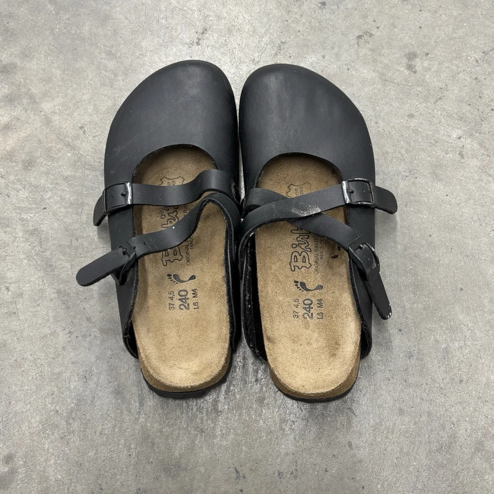 Zuecos Birki’s Dorian Birko-Flor con correa negros versátiles para mujer talla 37EU usados Foto 4 de 4