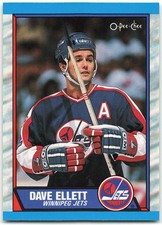 1989-90 O-Pee-Chee #69 Dave Ellett Winnipeg Jets