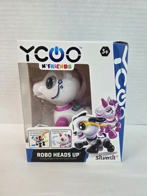 NIB YCOO N' Friends Robo Heads Up Unicorn Robotic pet Touch Control Combine Ship