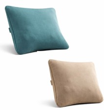 Shiatsu Massagekissen 46x46 cm Wärme Nacken Rücken Beige/Türkis