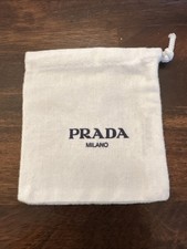 Prada DustBag Logo 4 X4 Felt 100 Cotton Made In Italy