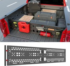 For 2019-2026 Chevy Silverado Gmc Sierra Truck Bed Divider Organizer Molle Panel