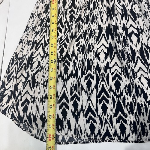 2016 Gap Black White Abstract Shift Dress Elastic Waist Women Size XS - Picture 19 of 20