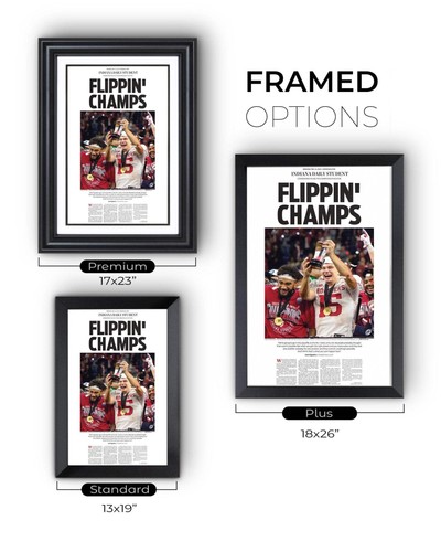 2025 Indiana Hoosiers Big Ten Champions - "Flippin' Champs" Zeitung Titelseite - Bild 3 von 11