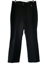 NILS Skiwear Entrant Stretch Black Ski Pants Womens 14 Regular Soft Lined