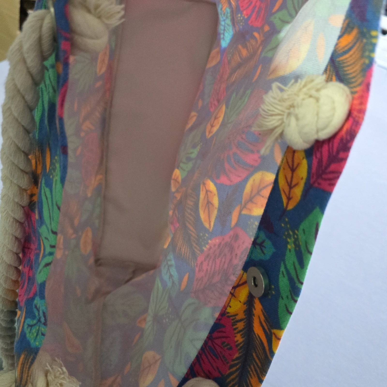 Robin Ruth  Beach Tote Bag, Rope Handle orlando canvas Hawaiian Aloha