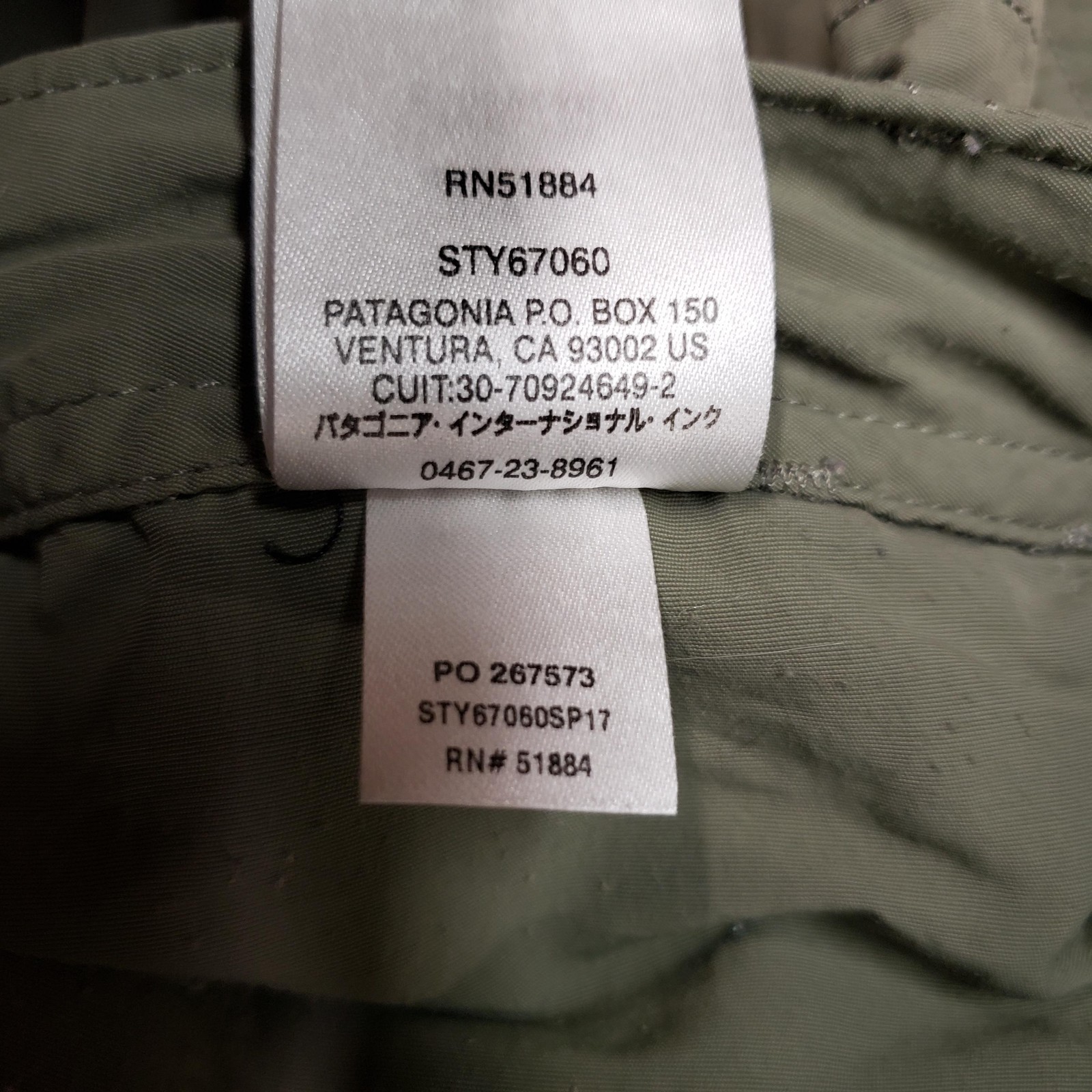 Patagonia Hiking Pants Mens XL Green Nylon Cargo 37x27 Trail Outdoor STY67060 image 10