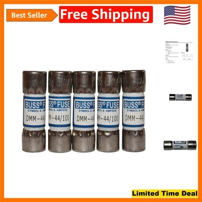 Bulk DMM-44/100 Multi-Meter Fuses 440mA 1000V - 5 Pack for Enhanced Reliability