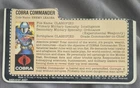 Vintage 1983 Gi Joe Cobra Commander Enemy Leader  Filecard ARAH Rare