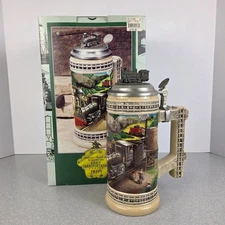 Vintage Anheuser Busch Early Transportation Series Train Stein With Box 1997