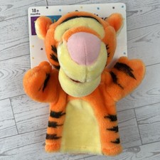 VTG Disney Winnie the Pooh Tigger Plush Hand Puppet 90s Mattel Arcotoys NEW