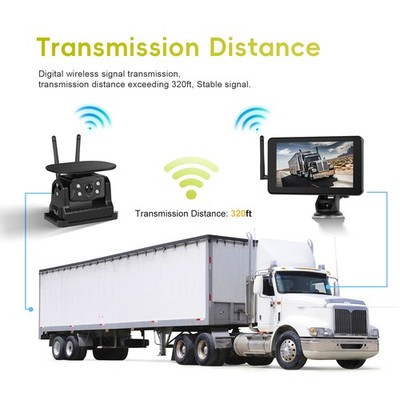 1080P Wohnmobil Wohnwagen Solar Rückfahrkamera Wireless Wasserdicht + 7'' Monitor
