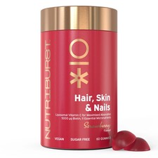 Nutriburst Haare, Haut & Nägel 60 Gummis (BBE DEC 25)