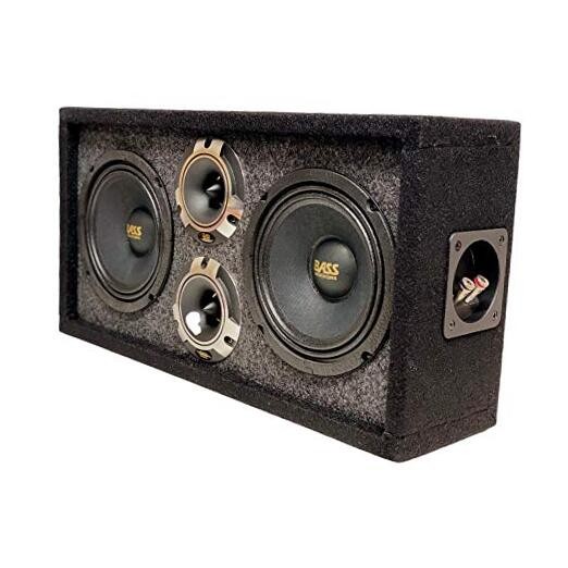 Bass Rockers 6.5" Loaded Chuchera Box with 6.5" Outdoor Home & 6.5 Inch