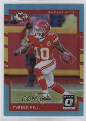 2017 Donruss Optic Aqua Prizm 74/299 Tyreek Hill #85 0b5