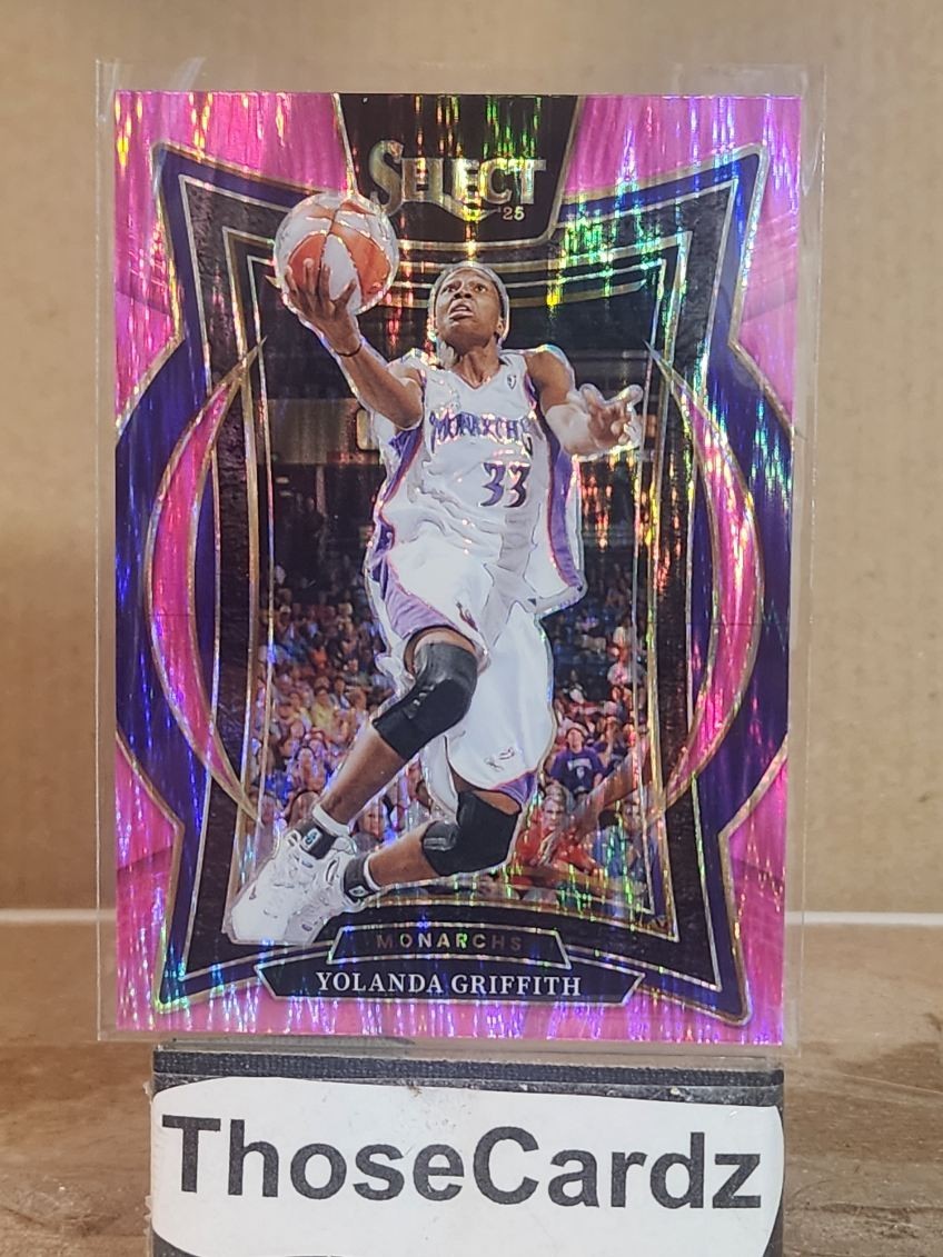 2025 Panini Select WNBA Pink Flash Concourse #54 Yolanda Griffith