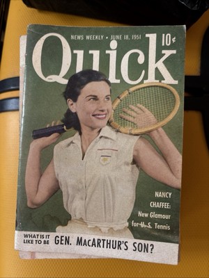 Quick News Weekly Magazine June 18 1951 cover Nancy Chaffee