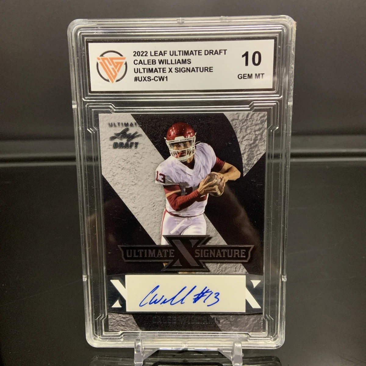 Leaf 10 Graded Football Sports Trading Cards & Accessories for