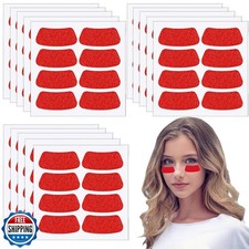 120 PCS Football Eye Black Stickers for Kids Breathable Eye Strips Football E