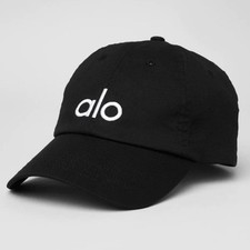 Alo Yoga Hat Black Performance Off Duty Cap One Size Adjustable