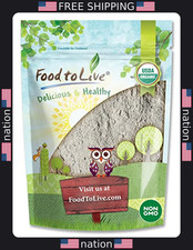 Food to Live Organic Dark Rye Flour, 8oz - Whole Grain, Non-GMO, Vegan