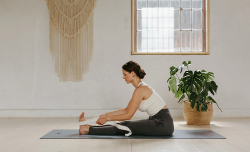 Lotus Crafts 100% Cotton Yoga Strap White Bought Directly From Germany Artisan