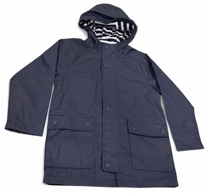 BABY GAP Kids Navy Blue Rain Jacket Coat Size 5 Yrs Toddler Nylon Cotton Lined
