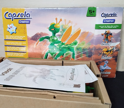 Build a Bug Capsela Vtech Gottesanbeterin Heuschrecke Spielzeug Vintage Kinder Bildung Wissenschaft