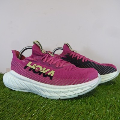 Hoka One One Turnschuhe Größe 7 Damen Pink Carbon X 3 Gehen Fitness Laufschuhe