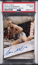 2015 TOPPS UFC KNOCKOUT AUTO #CM CONOR MCGREGOR PSA 9 AUTO