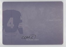 2017 Leaf ITG Superlative Careers Printing Plate Magenta 1/1 Bobby Orr HOF k4s