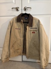 VINTAGE 90s DICKIES DETROIT STYLE BLANKET LINED JACKET CANVAS WORK SIZE XL